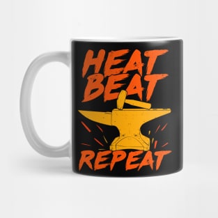 Heat Beat Repeat Blacksmith Gift Mug